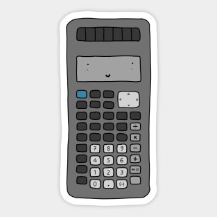 Cute school and university math calculator to learn Sticker